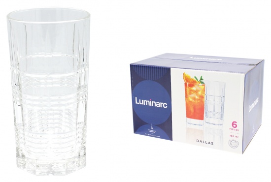 Набор стаканов Luminarc DALLAS высокие 380 мл. на 6 персон