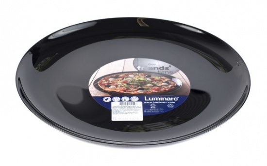 Тарелка обеденная BBQ Pizza Black 32 см.