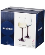 Фужеры для вина CONTRASTO LILAC (Контрасто Лилак) 250 мл. на 6 персон.