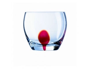 Набор стаканов DRIP RED  низкие 310 мл. на 4 персон.