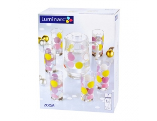 Набор (графин, 6 стаканов) Luminarc CARINE ZOOM 7 предметов на 6 персон купить в Минске