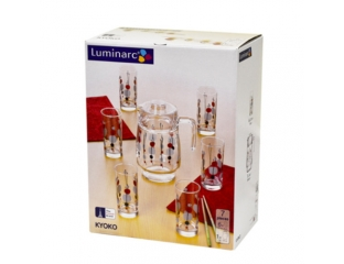 Набор (графин, 6 стаканов) Luminarc KYOKO WHITE 7 предметов на 6 персон купить в Минске